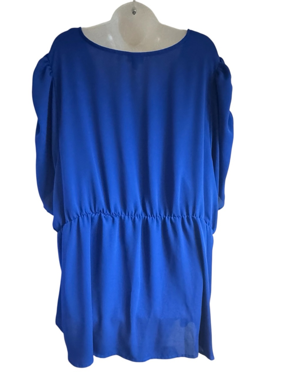 TORRID Royal Blue V-Neck Blouse  PLUS: 4X   #Y - Picture 5 of 7